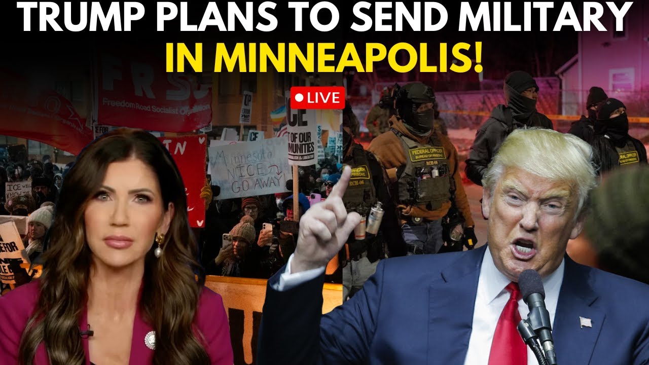 LIVE | TRUMP TO SEND MILITARY INTO MINNEAPOLIS | Kristi Noem Hints At Insurrection Act | US NEWS