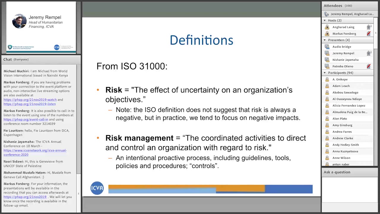 Risky Business: Reframing the fundamentals of risk management for humanitarians