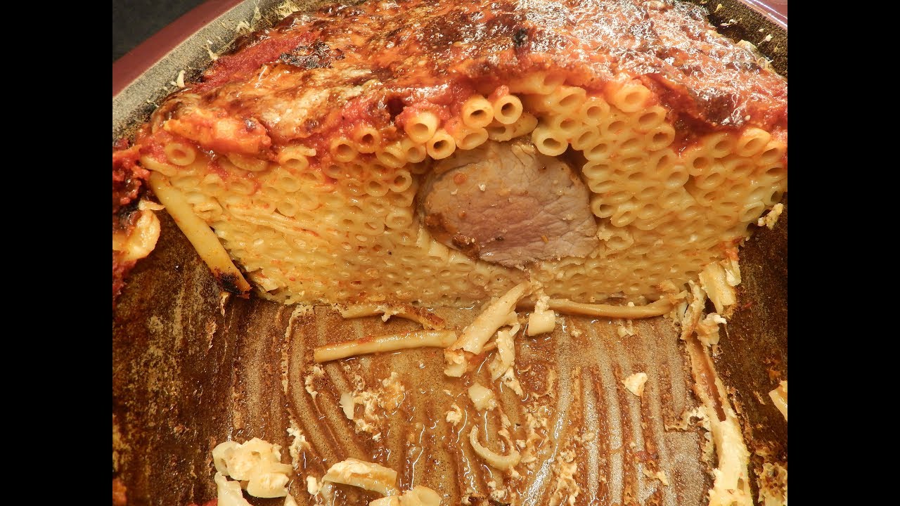 Schweinefilet in Makkaroni