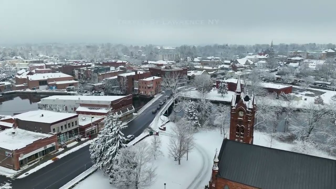 Potsdam, NY with new businesses on Market St.