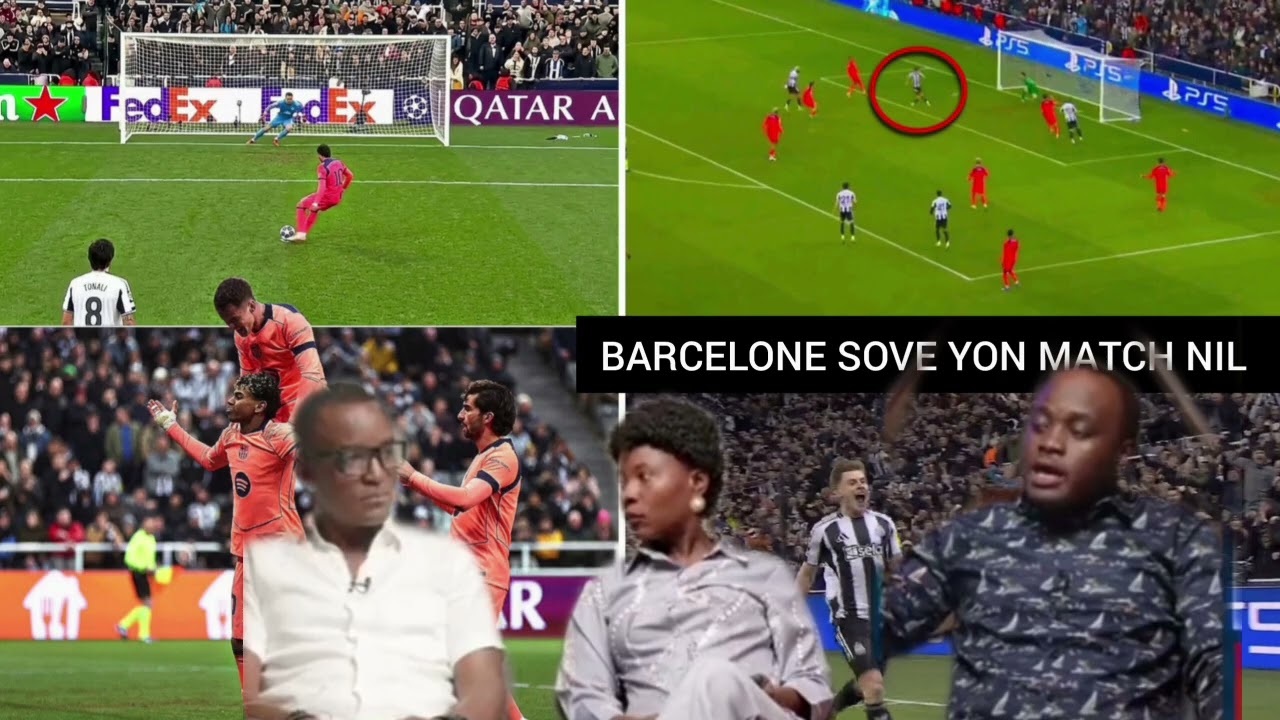 BARCELONE SOVE YON MATCH NIL 1-1 LAMINE BITÈ SOU PENALTI ANALIZ SOU MATCH LA. 