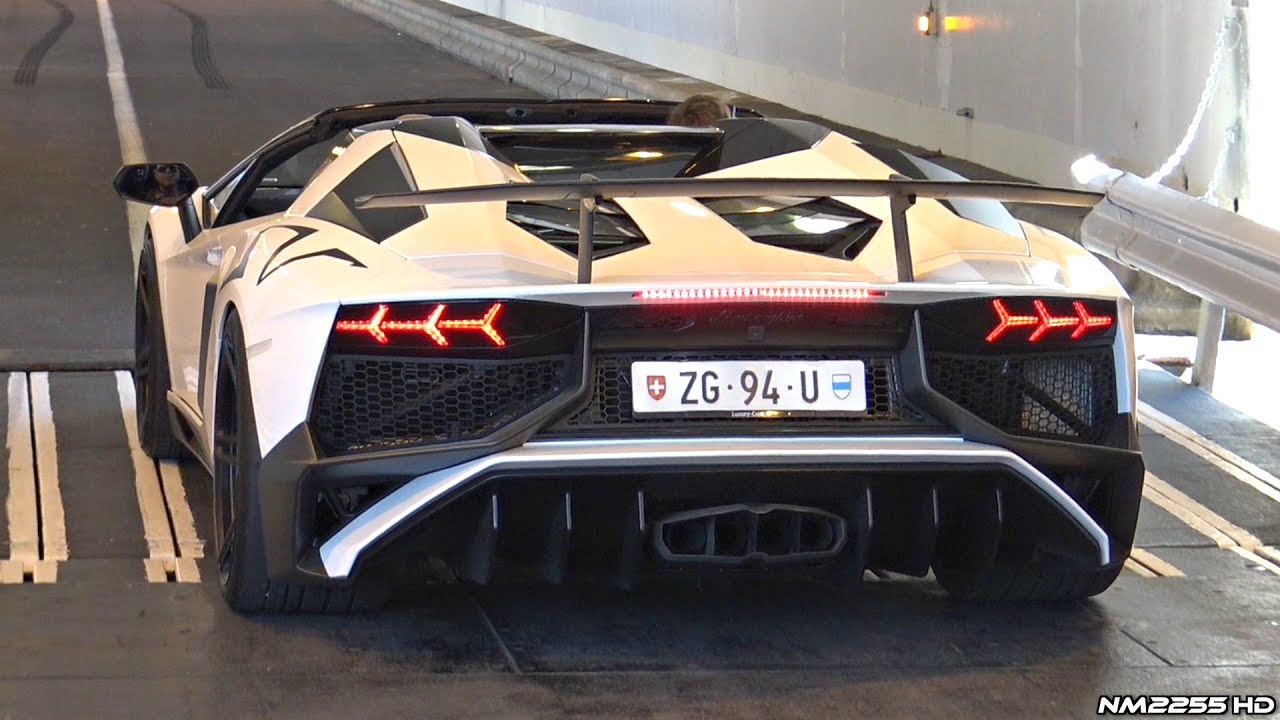 Lamborghini Aventador SV Roadster with INSANE Capristo Exhaust Sounds!