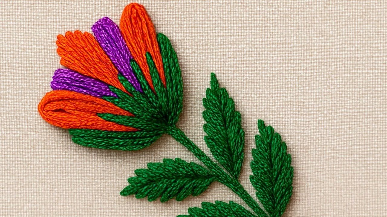 Amazing Hand Embroidery Design | Flower Embroidery Designs | Embroidery Designs #shorts #embroidery