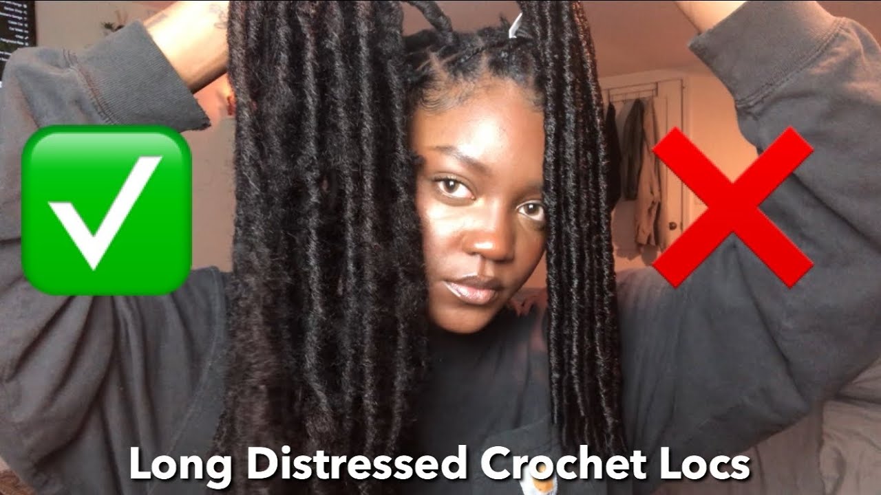 Long NATURAL Distressed Crochet Locs | BEGINNER FRIENDLY | Bobbi Boss Bomba Soul