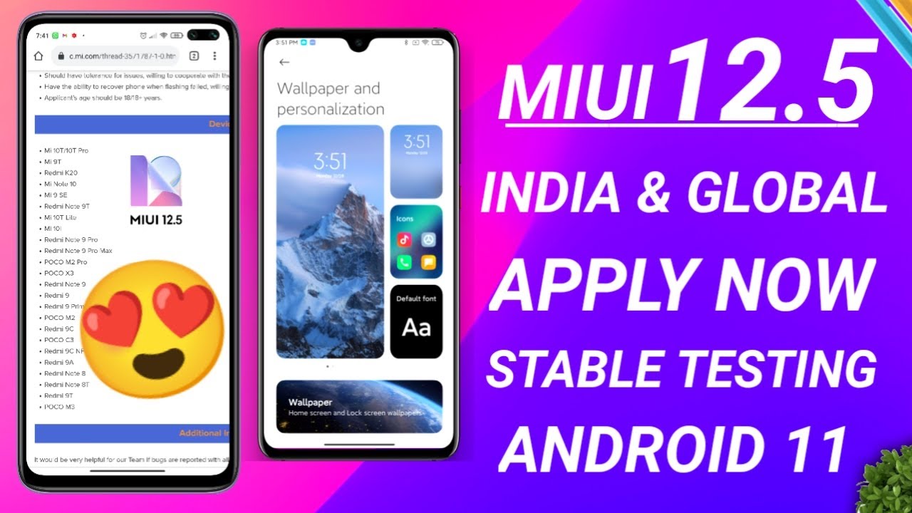 OFFICIAL INDIA - APPLY NOW MIUI 12.5 INDIA STABLE TESTER WANTED | ANDROID 11 | MIUI 12.5 UPDATE