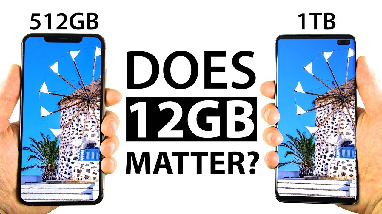 S10 Plus 1TB vs iPhone Xs Max 512GB Speed Test