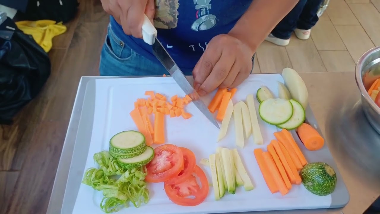 Tipos de cortes en frutas y verduras