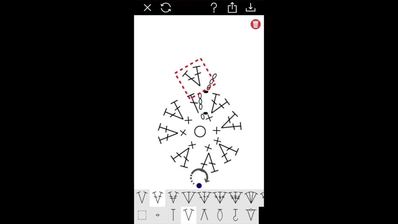 Создатель диаграмм вязания крючком на iPhone_ [CrochetCreator]