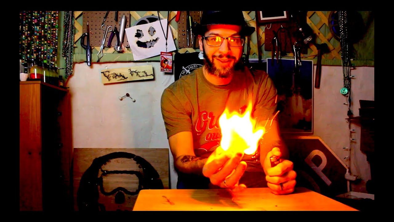 This paper burns up in a flash!  Making my own FLASH PAPER!!