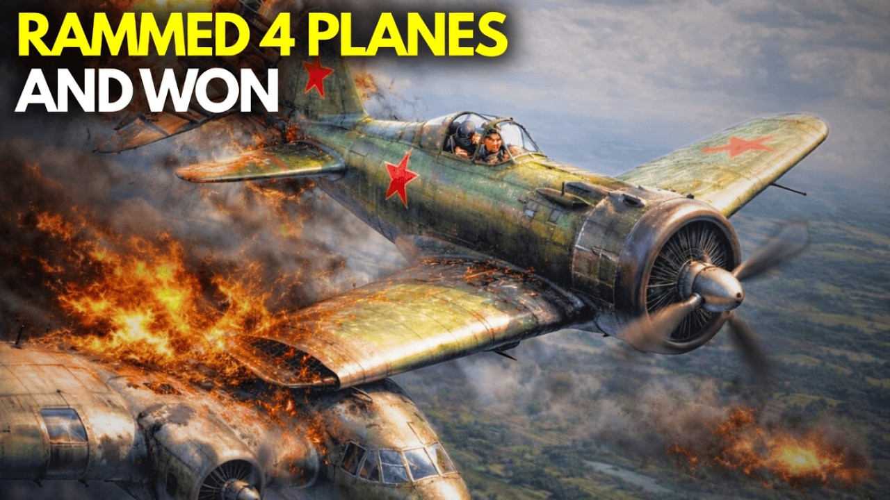 This Russian Pilot Ran Out Of Ammo  - So He Rammed the Enemy Planes