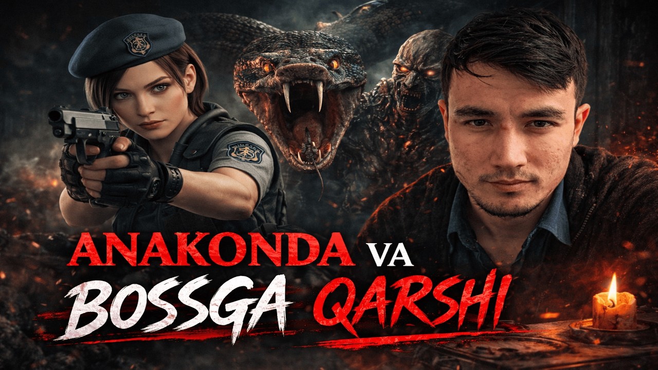 Resident Evil HD REMASTER - 6-QISM // ANAKONDANI O'LDIROLMADIK // LEKIN BOSSNI O'LDIRDIK // HORROR.