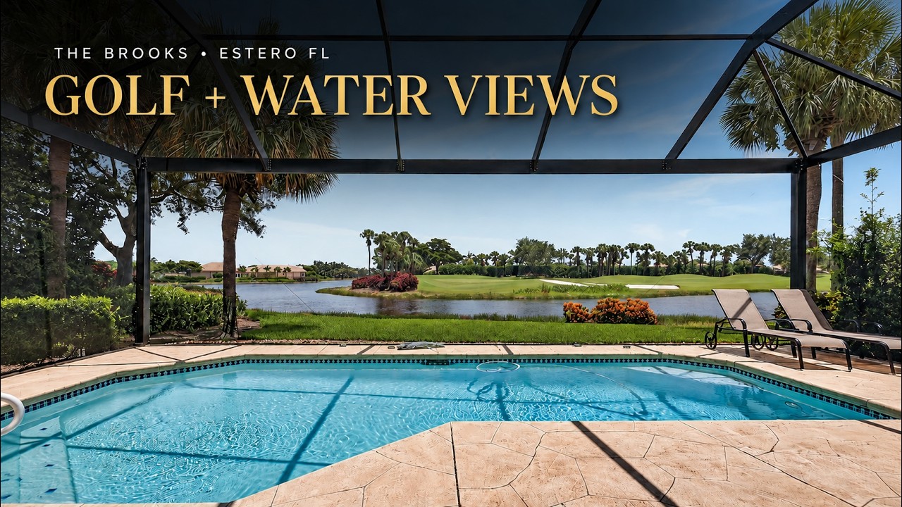 Estero Florida Pool Home With Golf and Water Views | Copperleaf