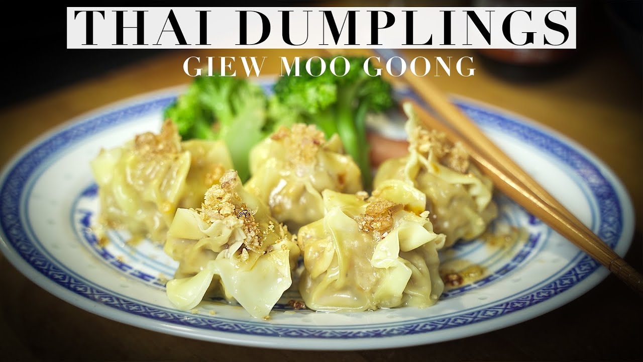 How To Cook THAI DUMPLINGS | Giew Moo Goong | เกี๊ยวต้ม | Authentic Recipe #46