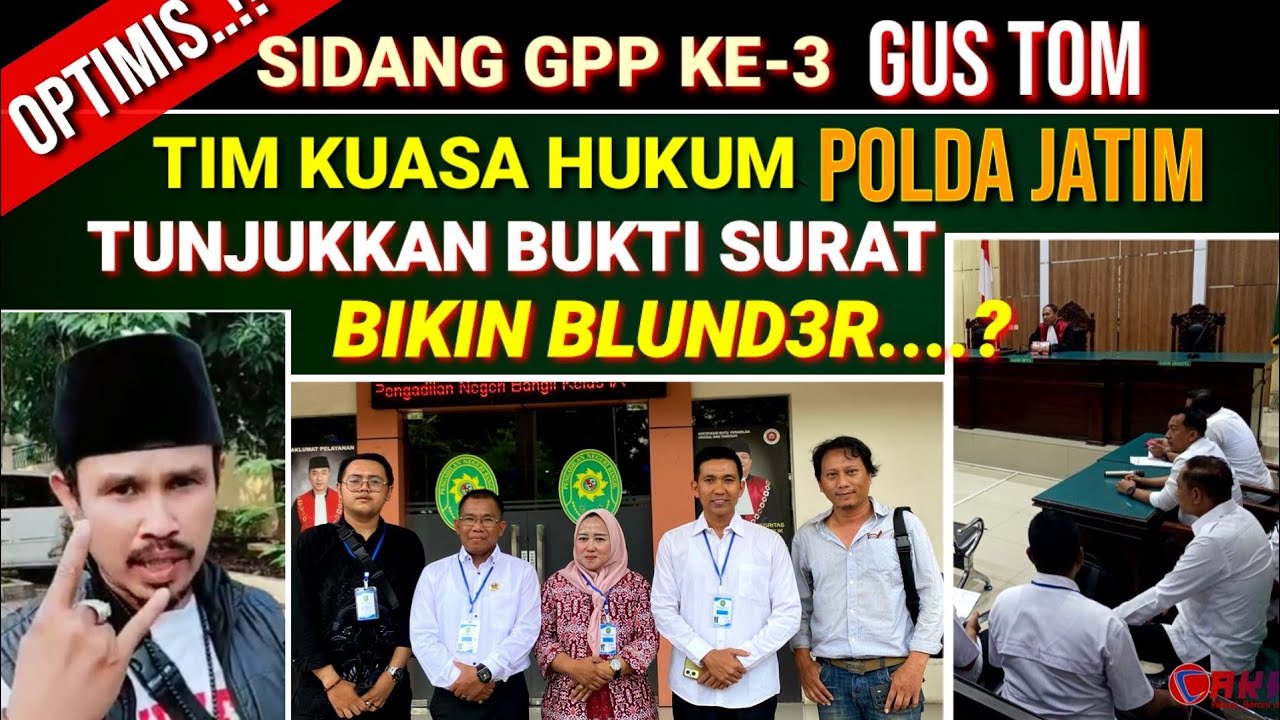 Optimis..!! Sidang ke-3 | Tim Kuasa Hukum Polda Jatim Tunjukkan Surat, Tapi Kok..?