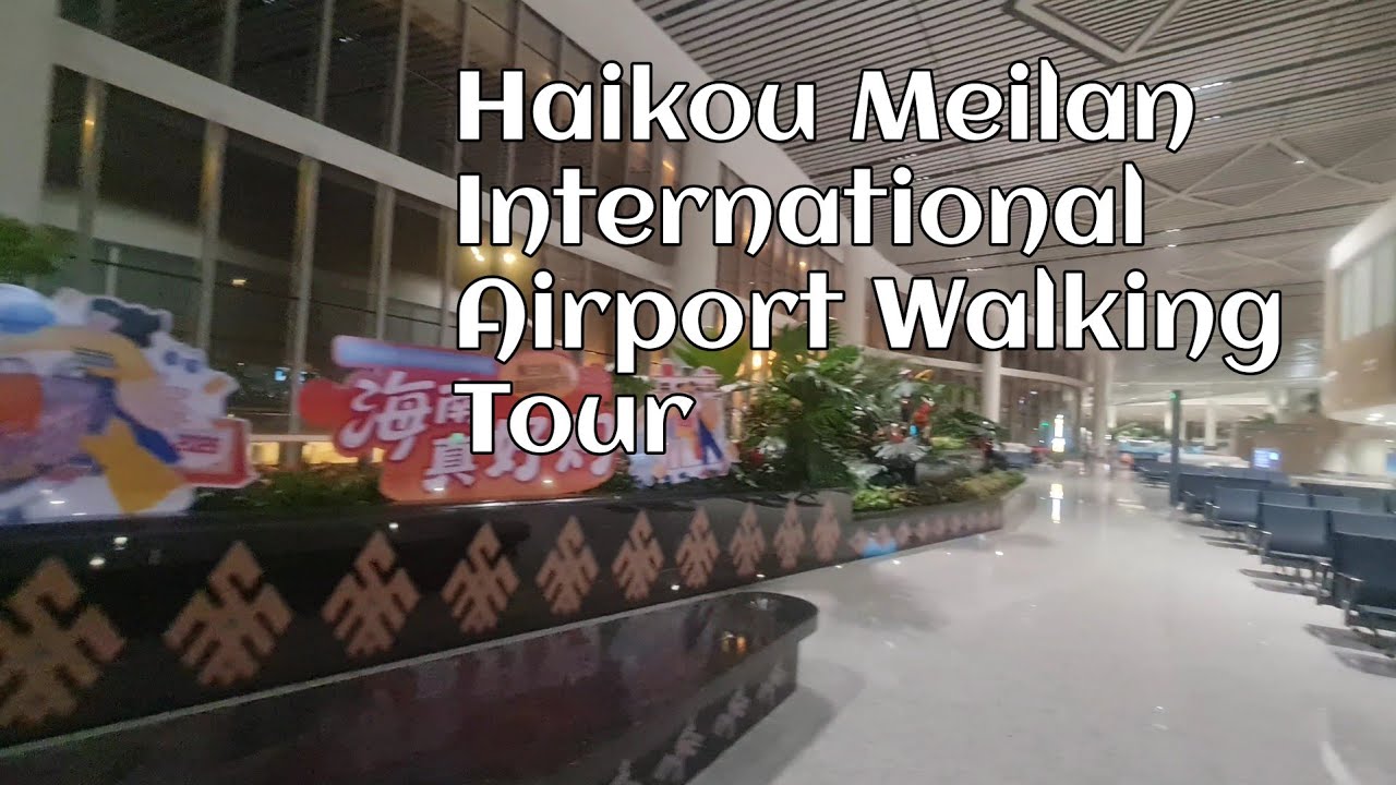 Relaxing 4K Walk at Haikou Meilan International Airport | Hainan, China 2026