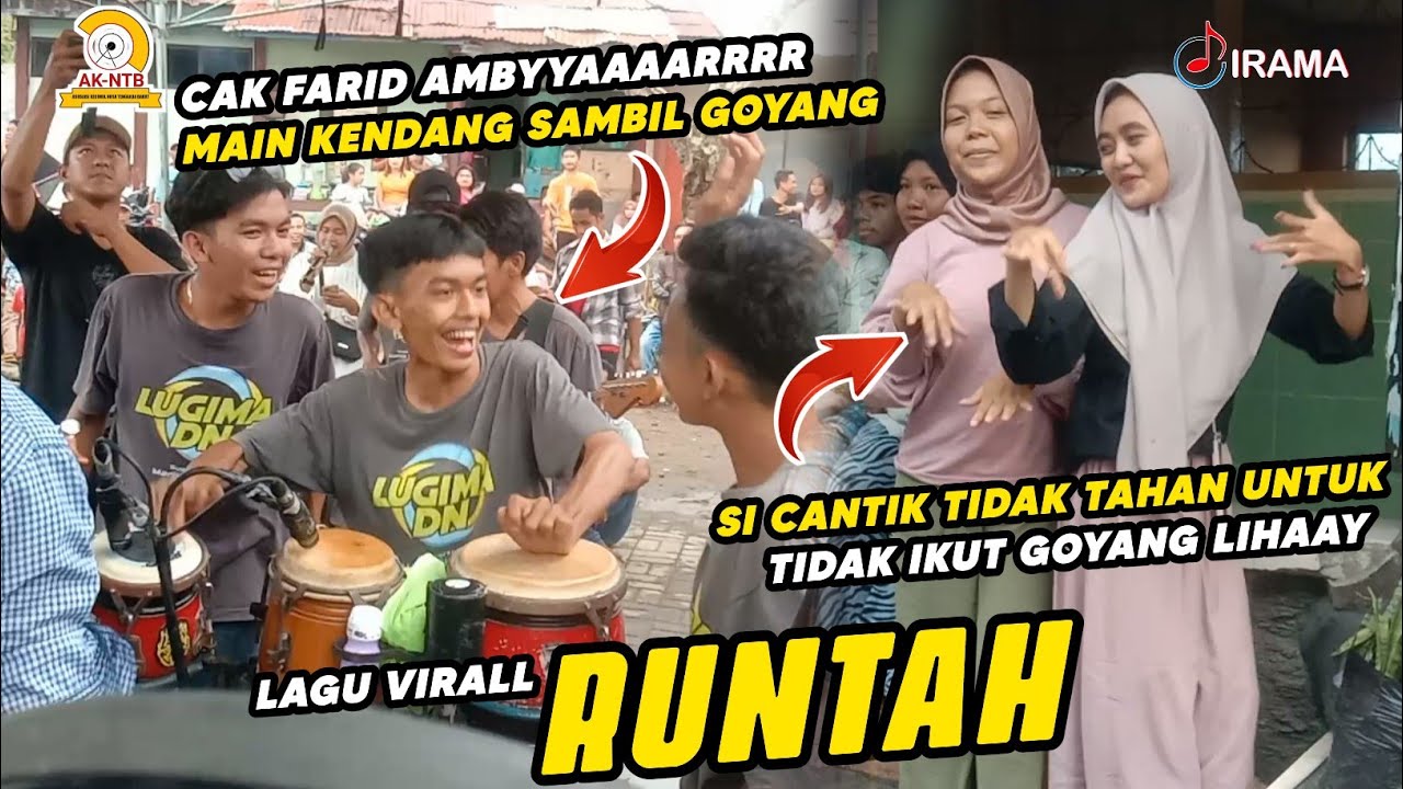 BARU KALI INI CAK FARID MAIN KENDANG SAMBIL GOYANG HINGGA JUNGKIR BALIK | RUNTAH | IRAMA DOPANG
