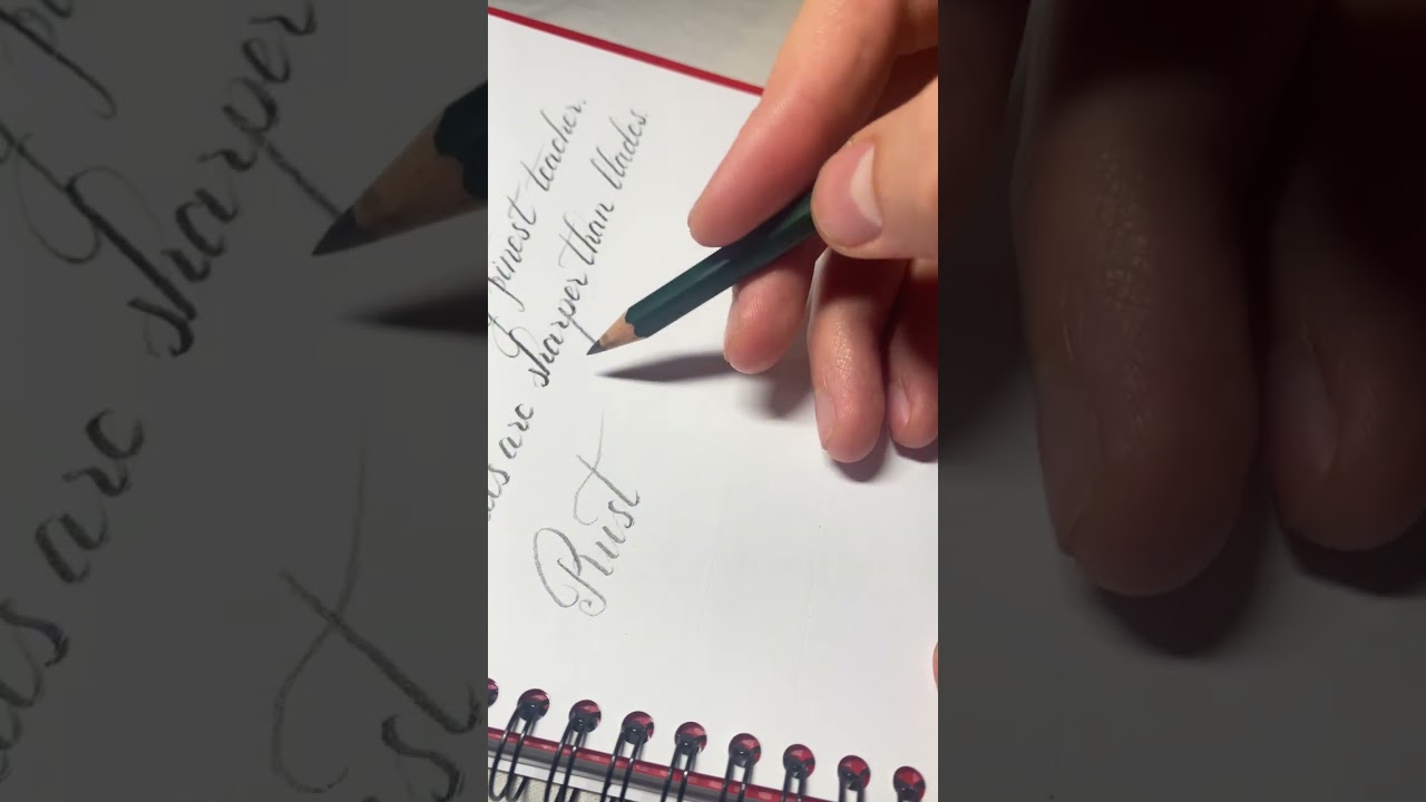 Practicing calligraphy - 6