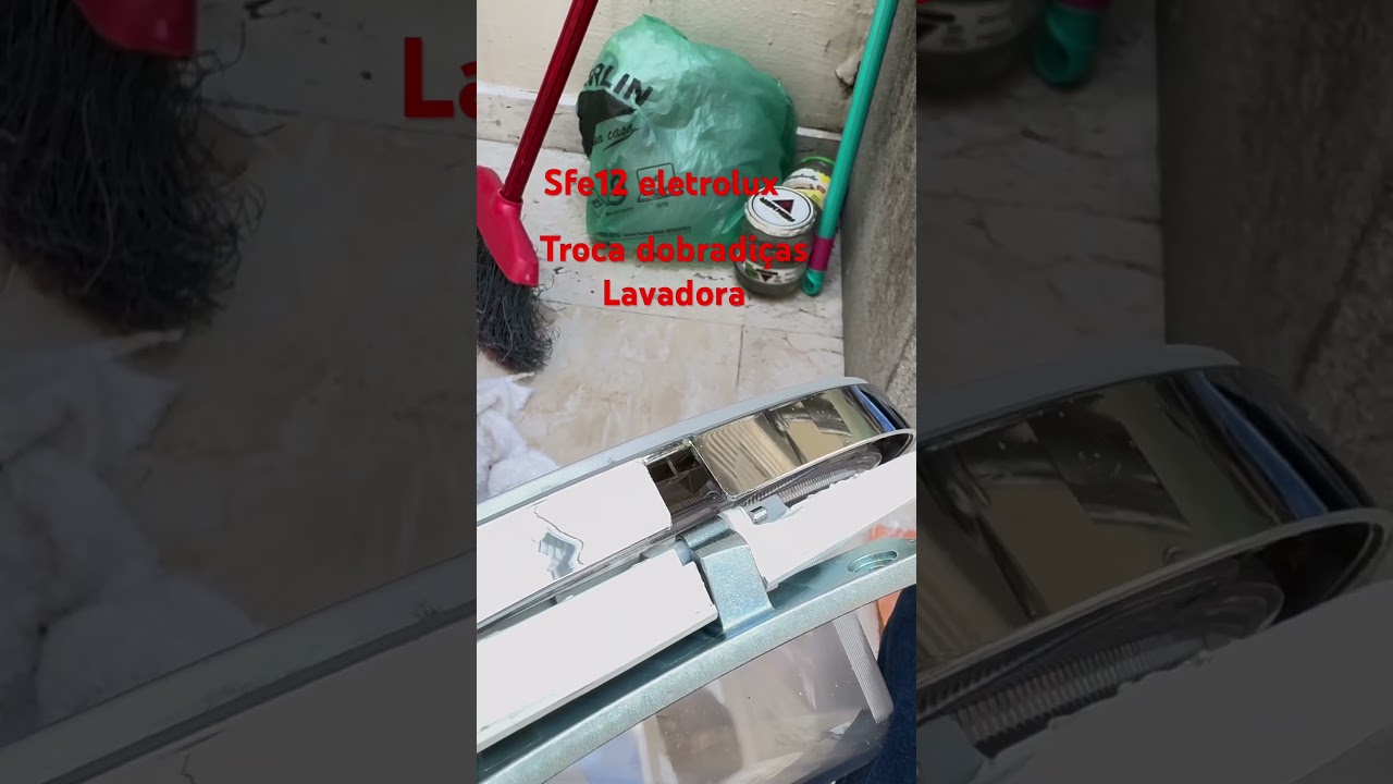 Troca dobradi&ccedil;as lavadora Eletrolux SFE12 polonesa