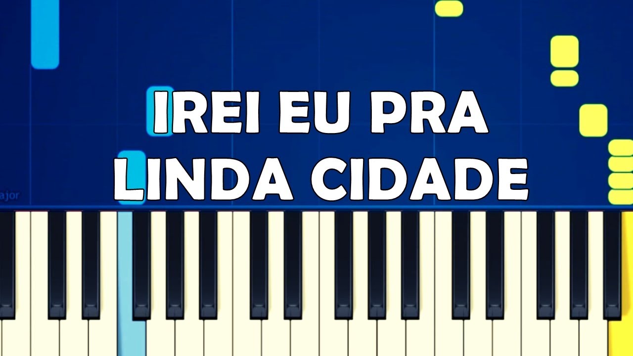 IREI EU PRA LINDA CIDADE / NO CÉU NÃO ENTRA PECADO (422 DA HARPA) - TUTORIAL PIANO E TECLADO FÁCIL