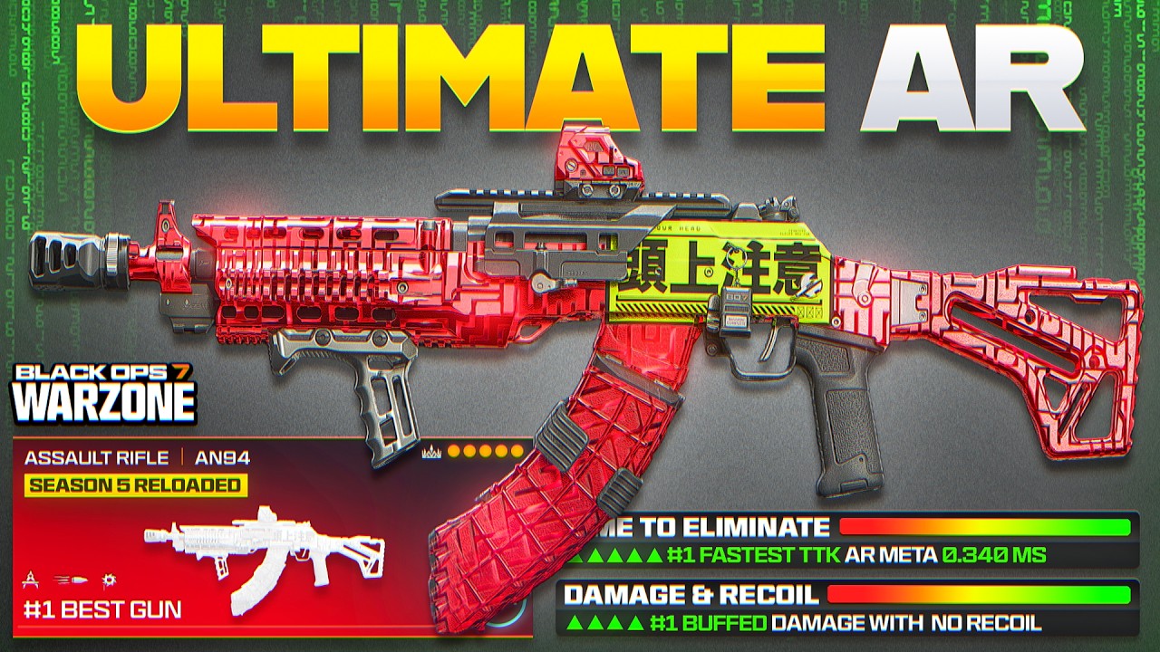 the *NEW* ULTIMATE AR META LOADOUT in Warzone BO7! (Best AN-94 Meta Loadout)