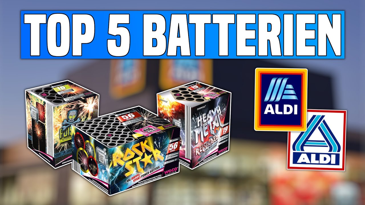 TOP 5 BESTE ALDI NORD & SÜD BATTERIEN für Silvester 2023/24 🔥 | Pyro High