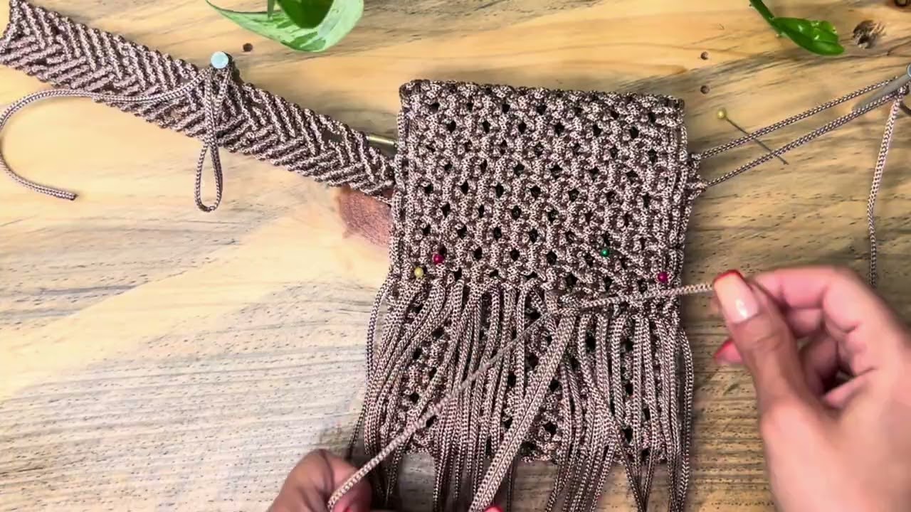 DIY 2-in-1 Handmade Macrame Bag Tutorial | Hand & Waist Bag