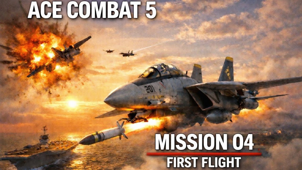 Ace Combat 5 – Mission 04: First Flight | No Commentary | PCSX2