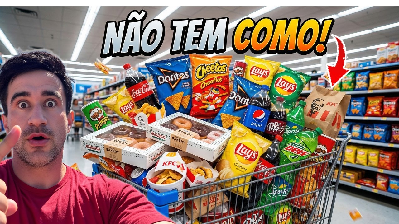 Nos EUA é impossível não engordar 🍟 olha isso no Walmart