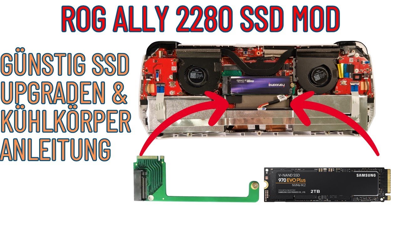 ROG Ally 2280 SSD Mod - einfach, günstig & schnell die SSD Upgrade - Anleitung