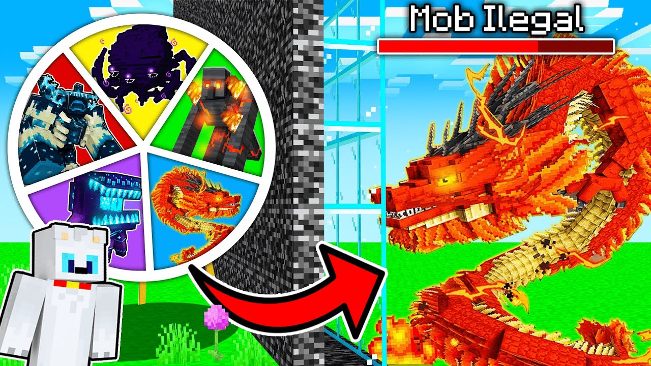 ¡Hice Trampas con RULETA en BATALLA de MOBS! 🤣🎯 en MINECRAFT - Alexy