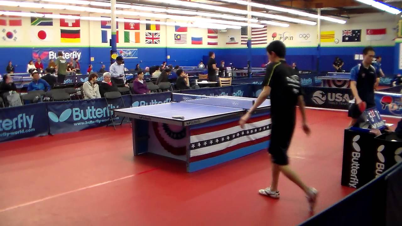 2013 US Narional Team Trials (Table Tennis) - Tim Wang vs Peter Li part 2