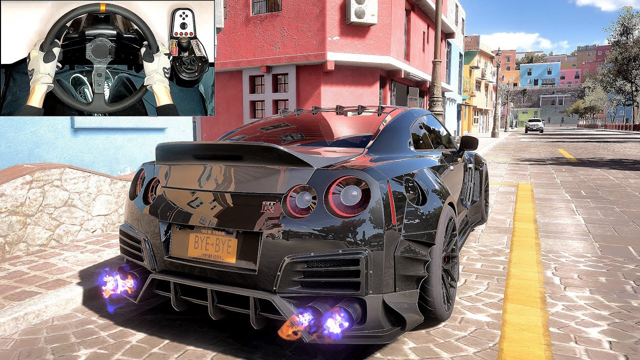 1030BHP ''BLACK BEAST'' Nissan GT-R Nismo 2020 - Forza Horizon 5 | Steering Wheel Gameplay