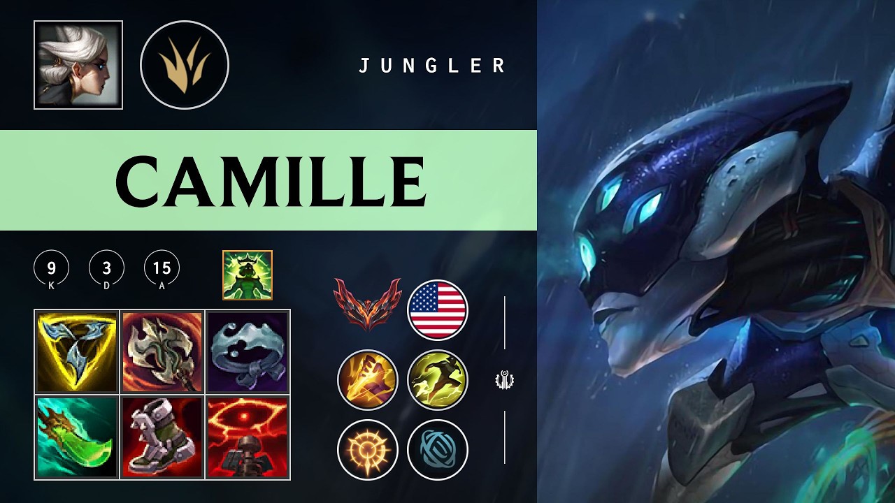 Camille Jungle vs Lee Sin - NA Grandmaster Patch 26.05