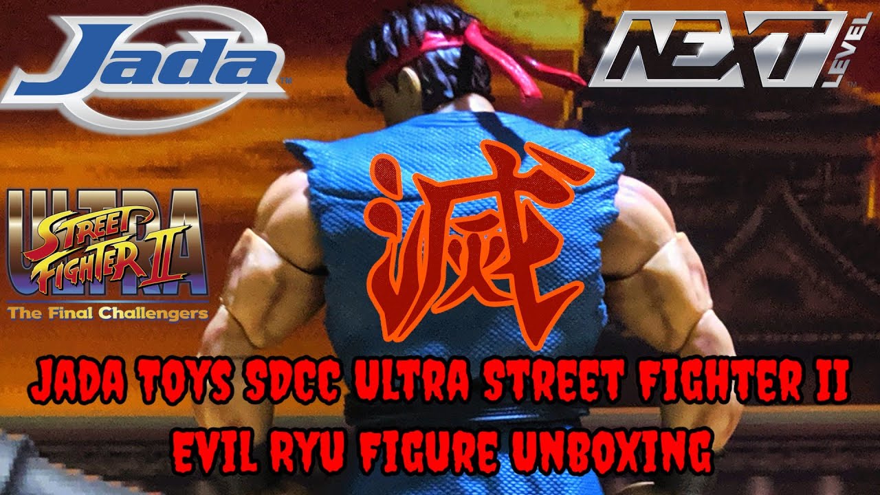 Jada Toys SDCC Ultra Street Fighter II Evil Ryu Unboxing