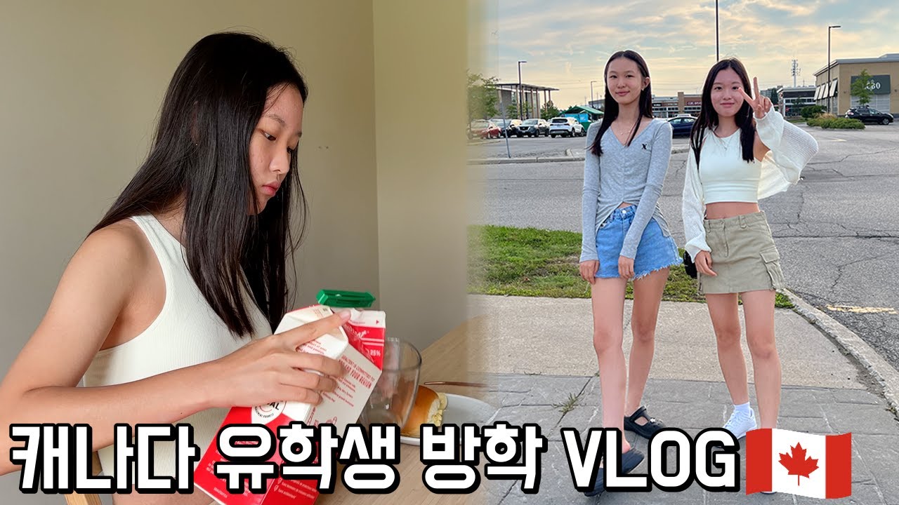 캐나다 예비 고등학생의 여름방학 일상! 고등학교 입학 테스트를 준비하는 유학생의 하루~ 🇨🇦캐나다 유학vlog │헬로음이유니