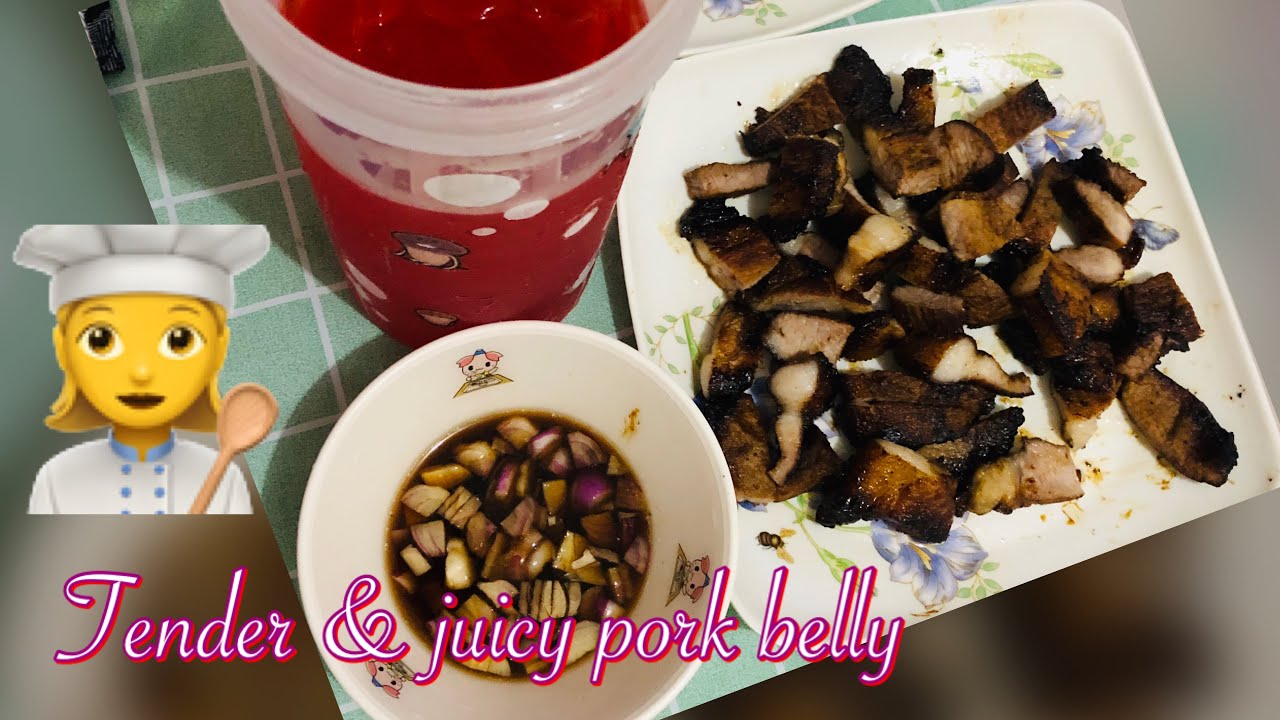 How to cook tender and juicy pork chop | pork belly | Christia Zurcaled