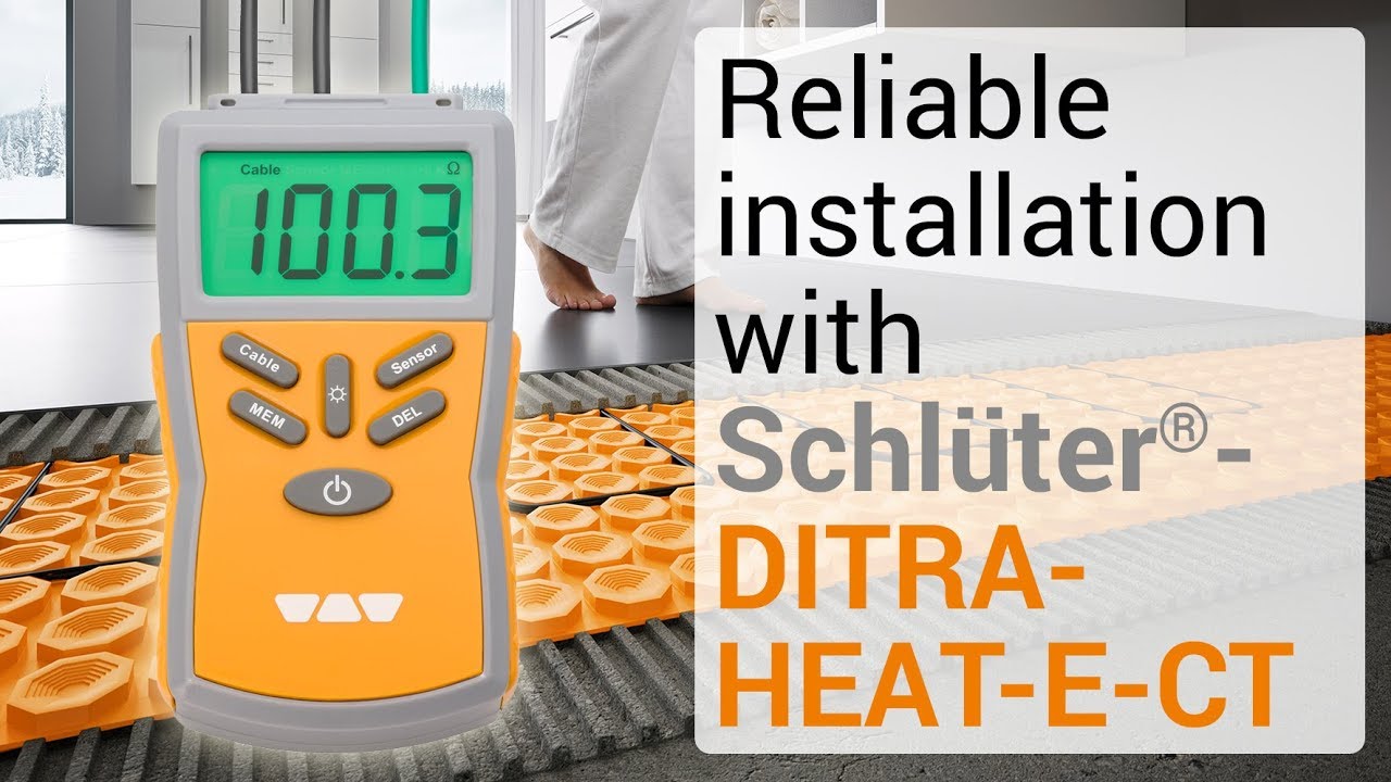 Reliable installation with Cable Tester - Schlüter-DITRA-HEAT-E-CT