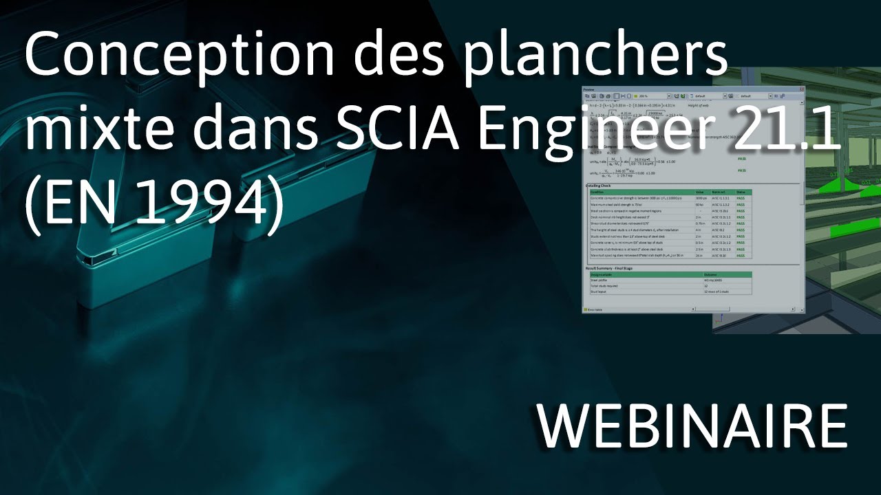 [FR] Conception des planchers mixte dans SCIA Engineer 21.1 (EN 1994)