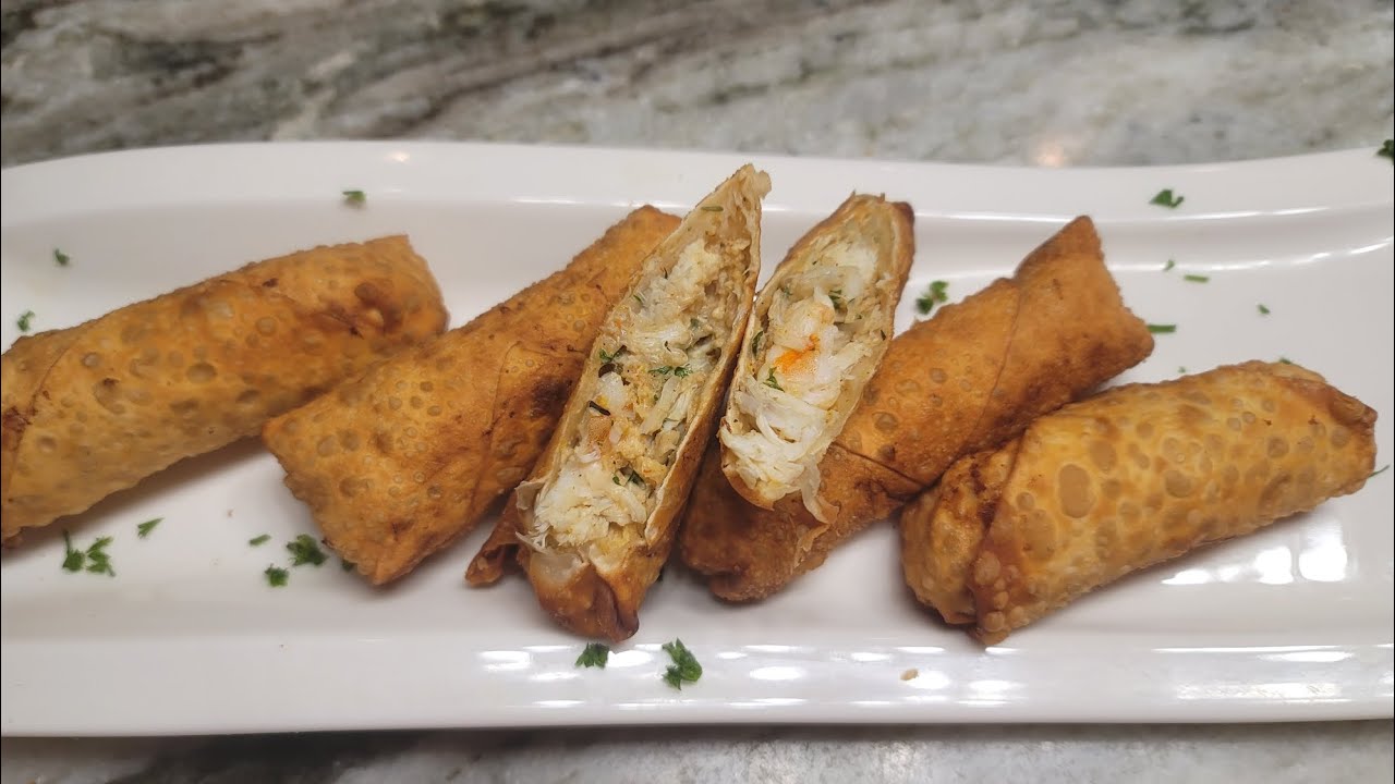 The best Crab Cake and Shrimp Egg Rolls.