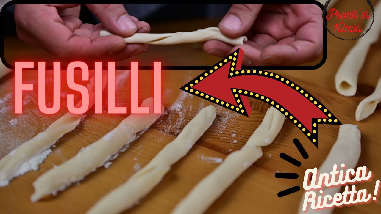 Fusilli Fatti in Casa in 10 Minuti:Tutorial Facile per Tutti!