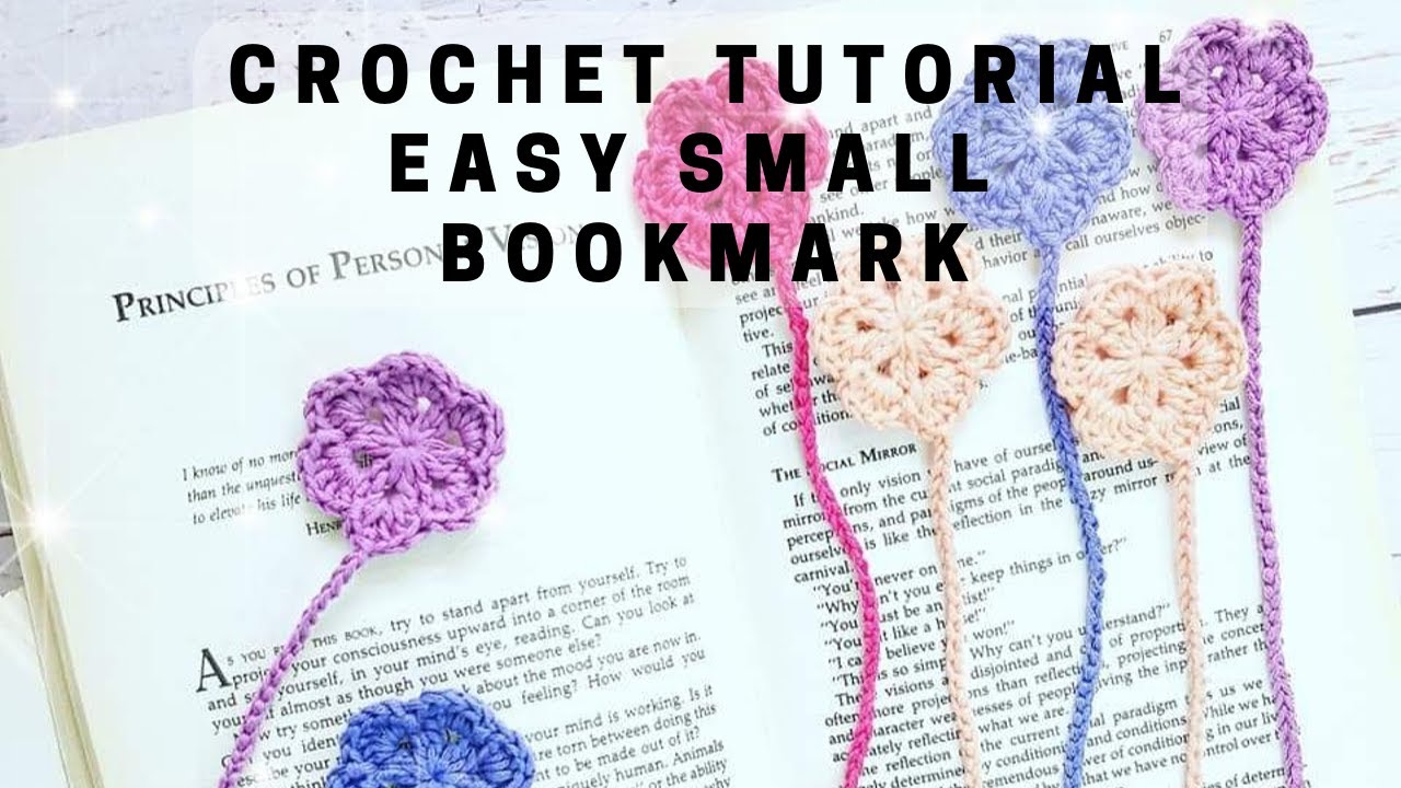 How to crochet a FLOWER BOOKMARK WITH BEADS - Great CRAFT FAIR IDEA and easy project for beginners!