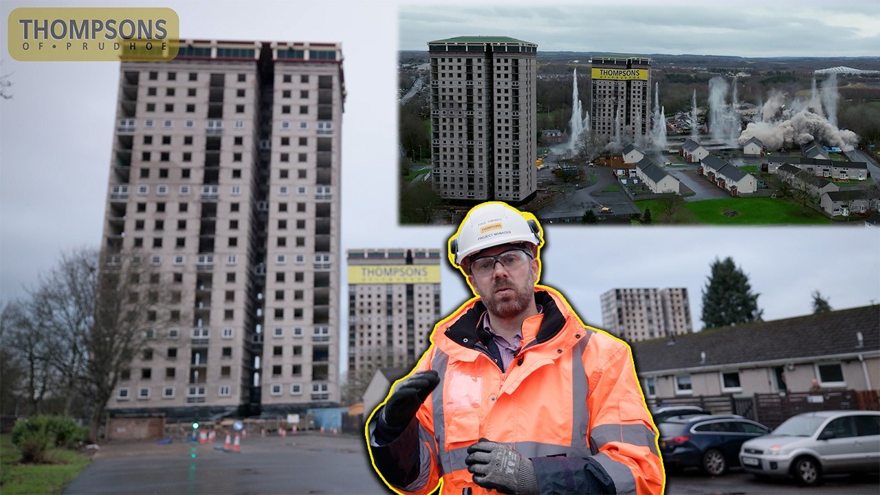 How Thompson Of Prudhoe Safely Demolished Three Tower Blocks