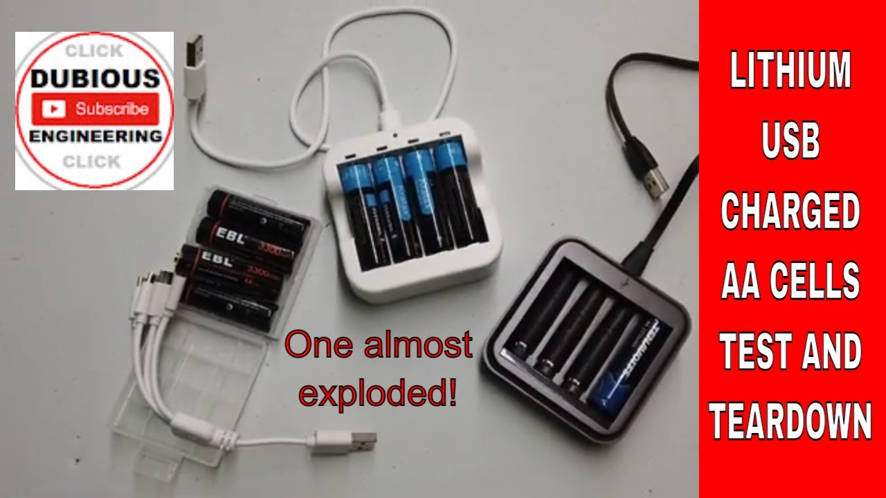 DuB-EnG: Modern Lithium Ion Rechargable AA battery Cells tested! - EBL, TENAVOLTS, KRATAX any good??