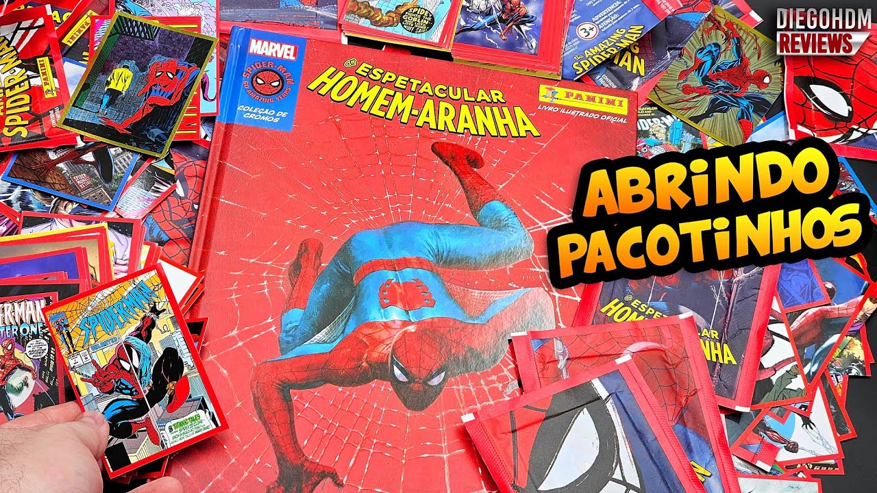 Álbum HOMEM-ARANHA Capa Dura + Abrindo PACOTINHOS Panini / DiegoHDM