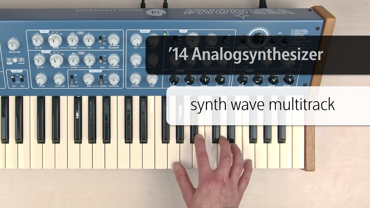 VERMONA ’14 Analogsynthesizer - synth wave multitrack