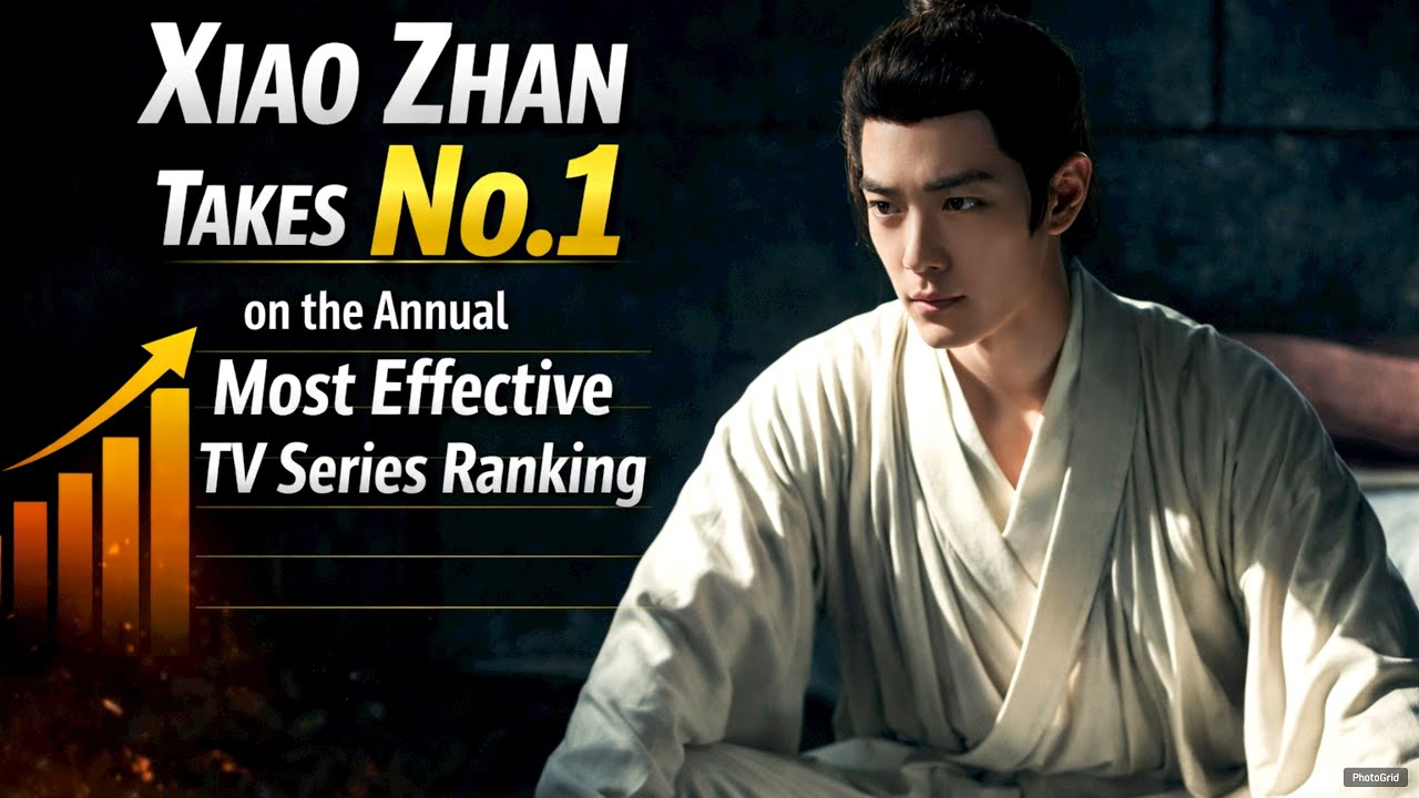 Congratulations to Xiao Zhan for topping the Annual Ranking of Most Effective TV Series.