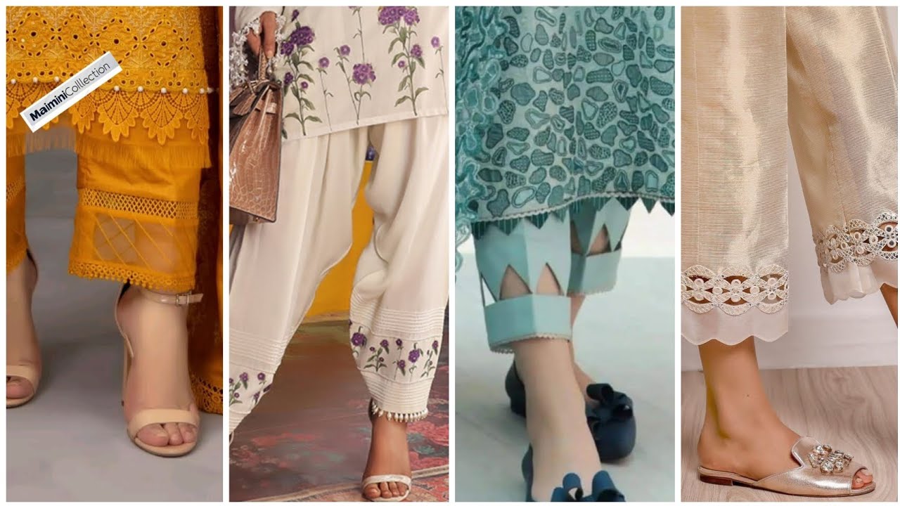 Beautiful Capri pants trouser bottom designs 2026| unique Trending trouser pants designing ideas 