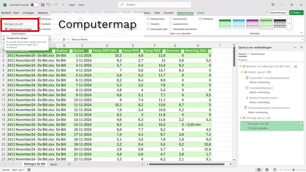 Power Query - Gegevens importeren uit een map