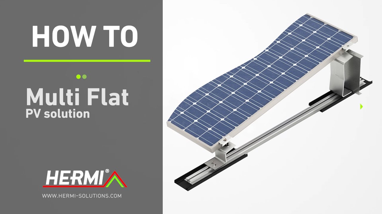 How To Mount Hermi Multi Flat: Easy Solar Power Installation on Flat Roofs | Mounting Systems for PV