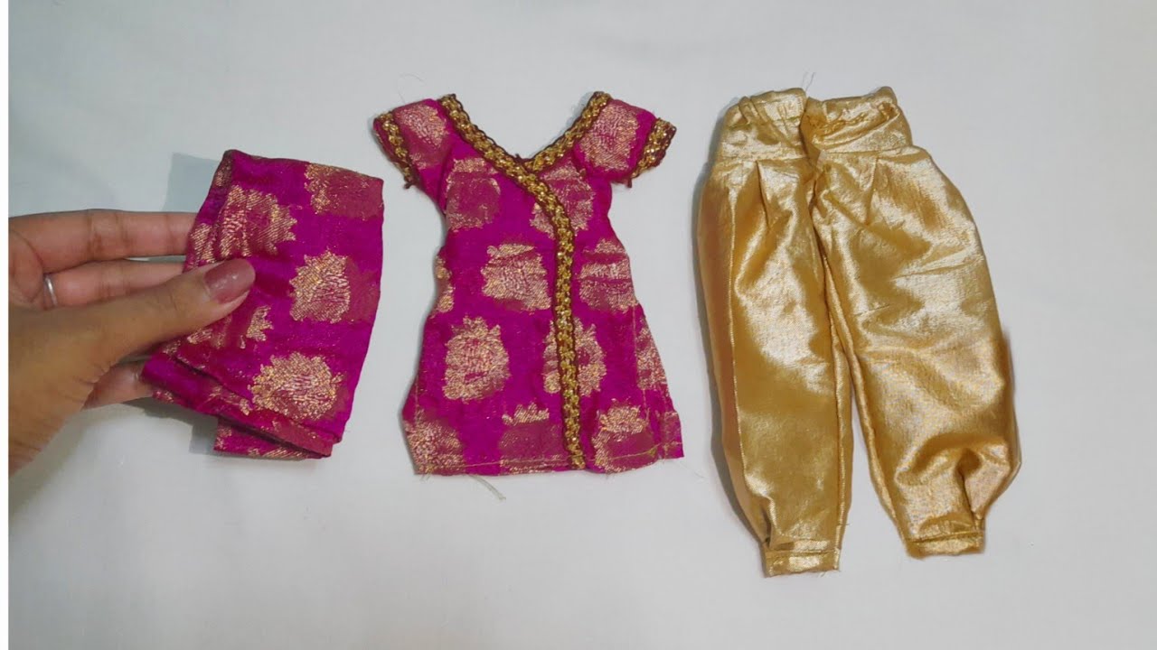 Miniature Salwar Suit D I Y /Mini Crat /Doll hacks @DcreatingExtra